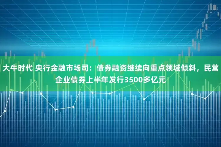 大牛时代 央行金融市场司：债券融资继续向重点领域倾斜，民营企业债券上半年发行3500多亿元